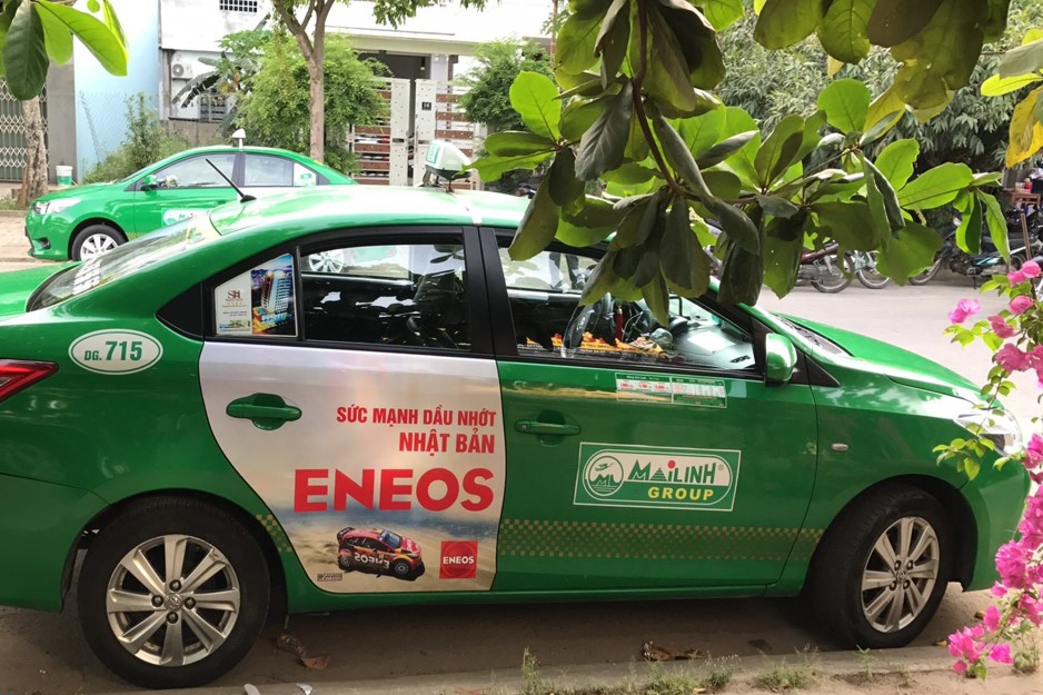 quảng cáo trên các hãng taxi